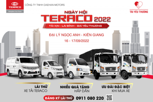 SỰ KIỆN “NGÀY HỘI TERACO 2022” TẠI  KIÊN GIANG TỪ NGÀY 16-17/9/20222