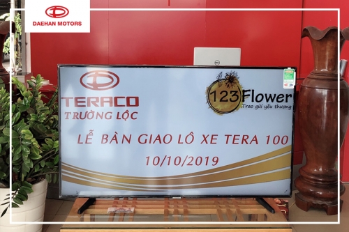 ĐẠI LÝ TRƯỜNG LỘC BÀN GIAO LÔ XE TẢI NHẸ TERA100 CHO  DOANH NGHIỆP HÀN QUỐC