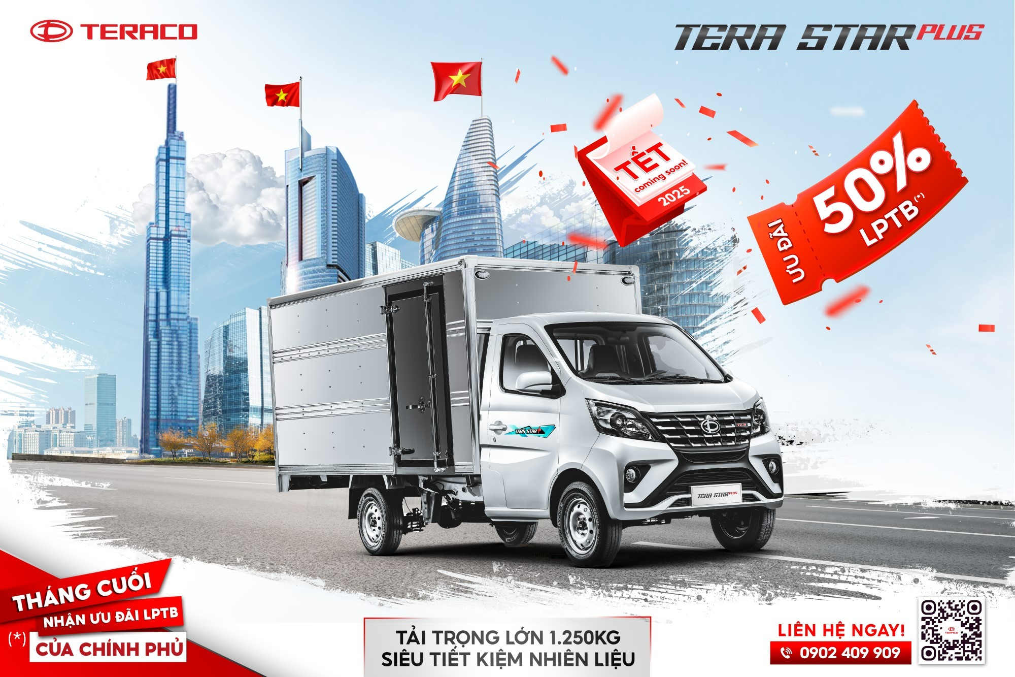 tải nhẹ máy xăng Tera Star Plus 